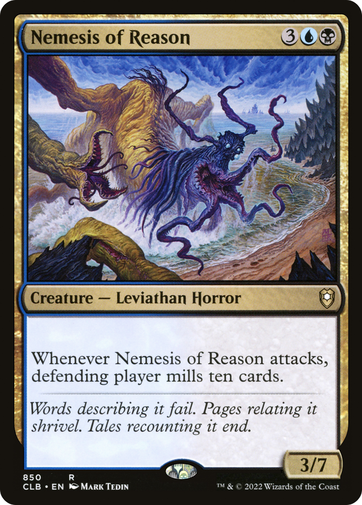 Nemesis of Reason (CLB-850) [Commander Legends: Battle for Baldur's Gate] MTG Single Wizards of the Coast