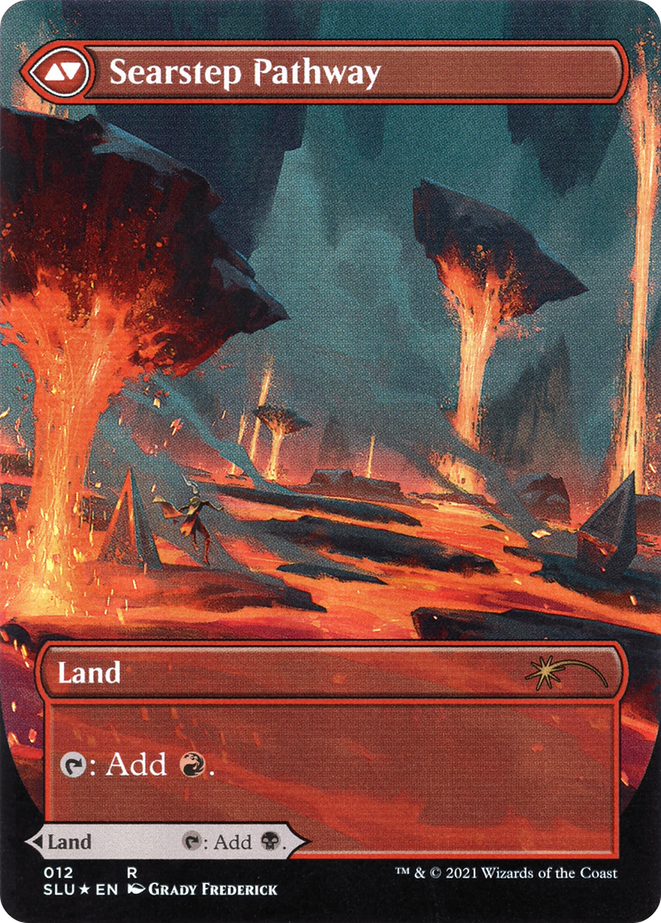 Blightstep Pathway (SLU-012) [Secret Lair] Ultimate Edition (Showcase) (Borderless) Foil MTG Single Wizards of the Coast