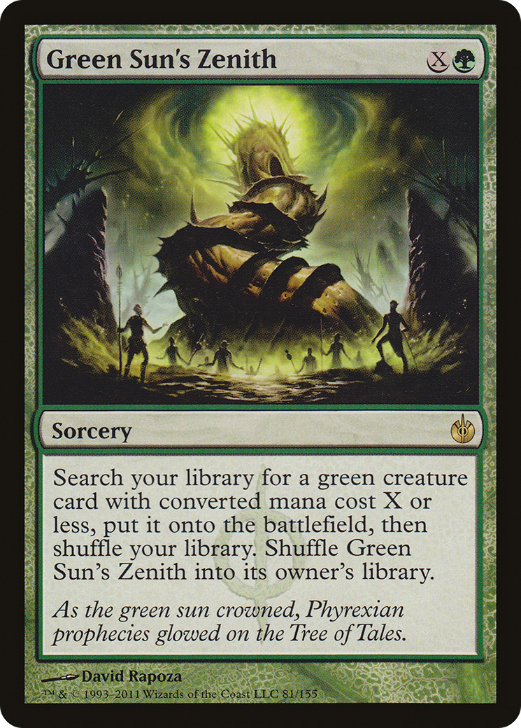 Green Sun's Zenith (MBS-081) [Mirrodin Besieged] MTG Single Wizards of the Coast