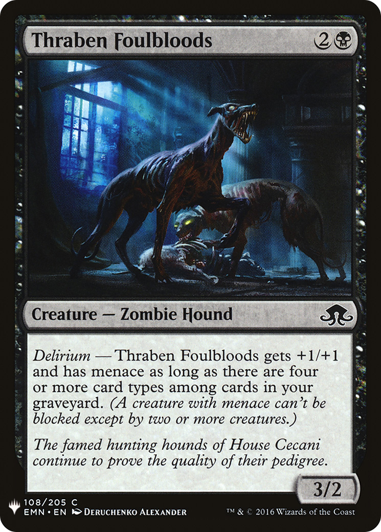 Thraben Foulbloods (LIST-EMN-108) [Mystery Booster] The List MTG Single Wizards of the Coast