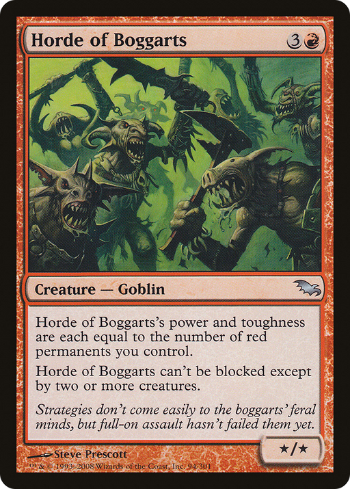 Horde of Boggarts (SHM-094) [Shadowmoor] Foil MTG Single Wizards of the Coast