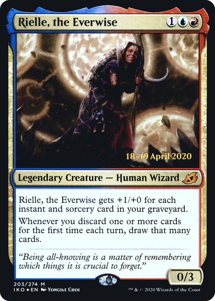 Rielle, the Everwise (PRE-203) [Ikoria: Lair of Behemoths Promos] Foil MTG Single Wizards of the Coast
