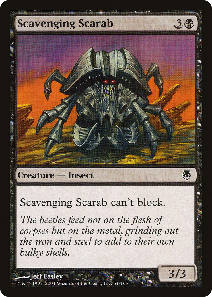 Scavenging Scarab (DST-051) [Darksteel] Foil MTG Single Wizards of the Coast