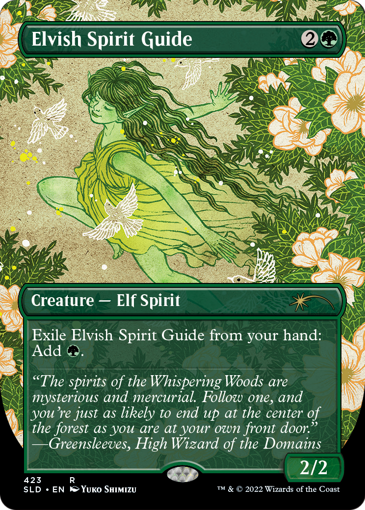 Elvish Spirit Guide (SLD-423) [Secret Lair Drop] (Borderless) Foil MTG Single Wizards of the Coast