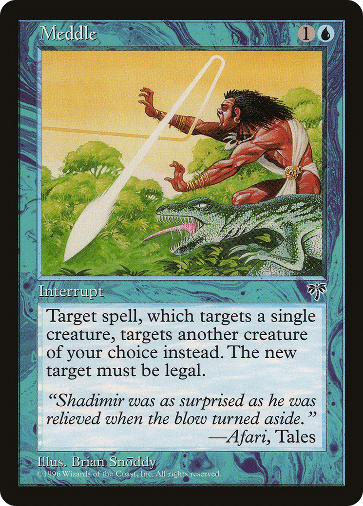 Meddle [Mirage] MTG Single Magic: The Gathering
