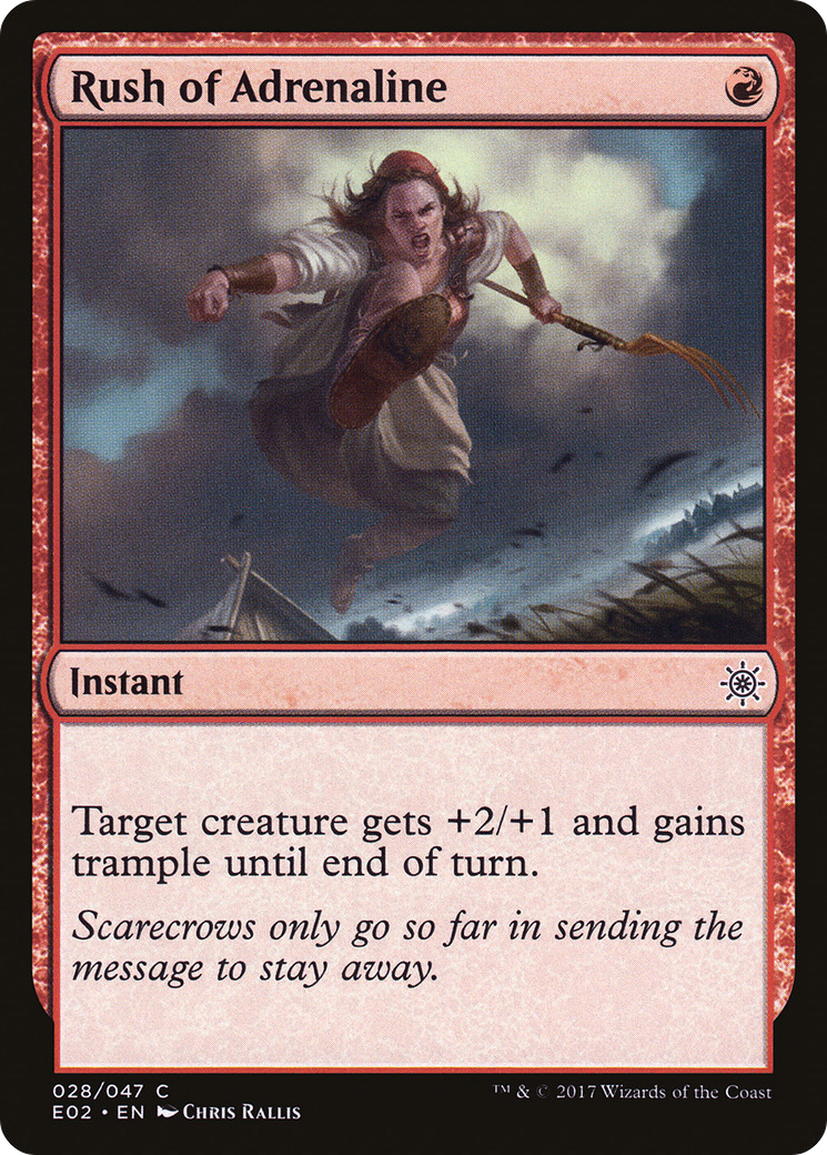 Rush of Adrenaline (E02-028) [Misc] Explorers of Ixalan MTG Single Wizards of the Coast