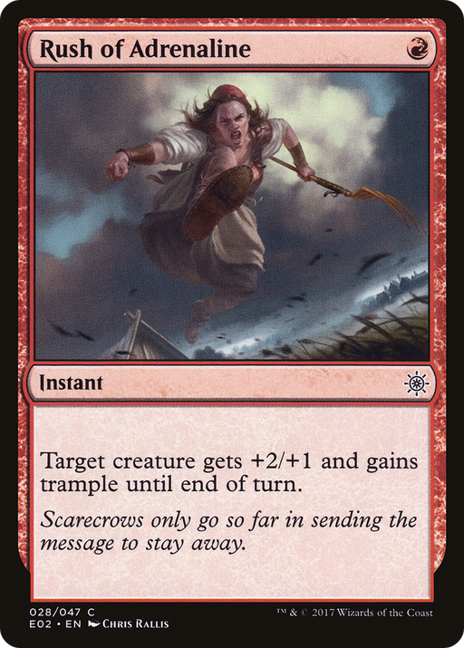 Rush of Adrenaline (E02-028) [Misc] Explorers of Ixalan MTG Single Wizards of the Coast