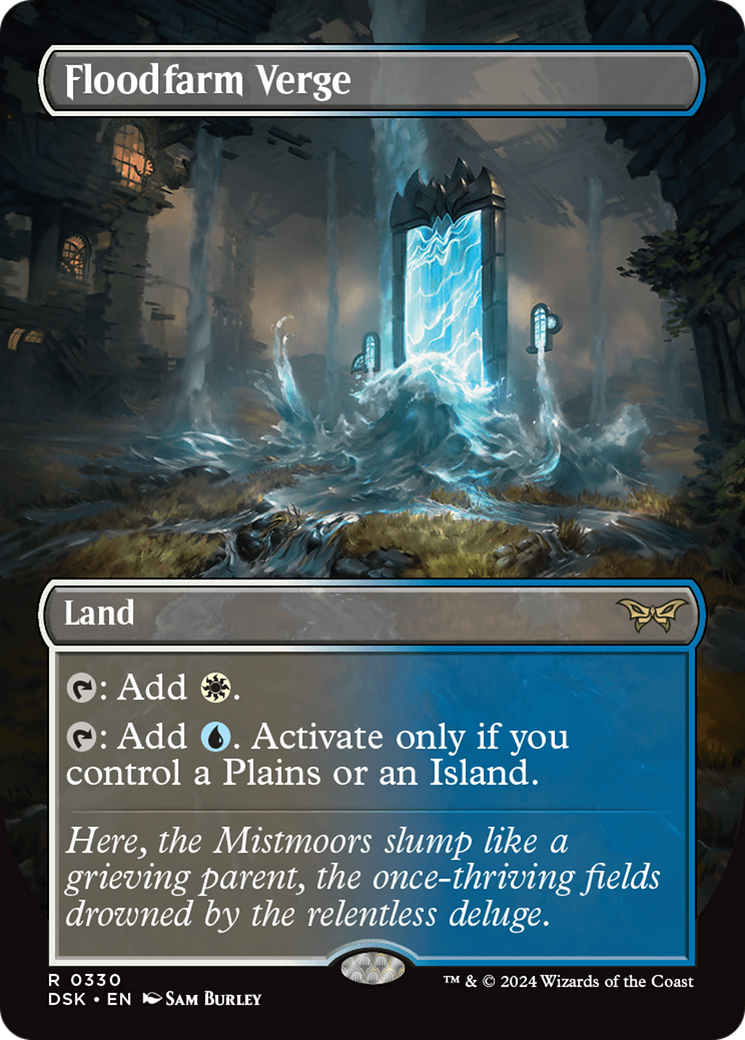 Floodfarm Verge (DSK-330) [Duskmourn: House of Horror] (Borderless) MTG Single Wizards of the Coast