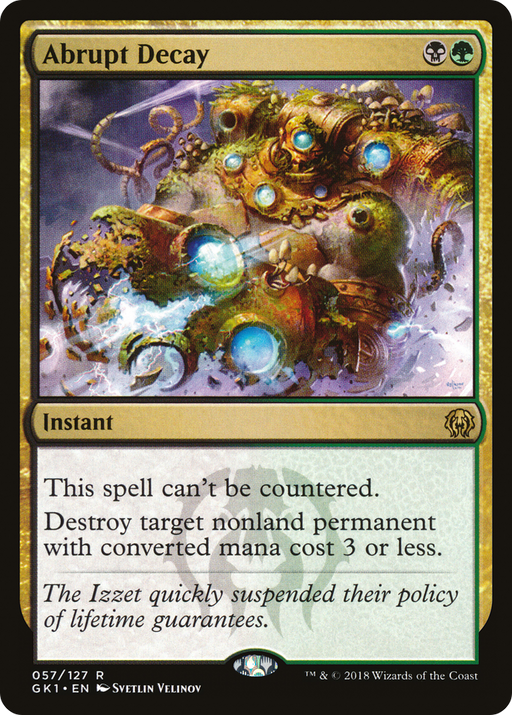 Abrupt Decay (GR1-057) [Misc] GRN Guild Kit MTG Single Wizards of the Coast