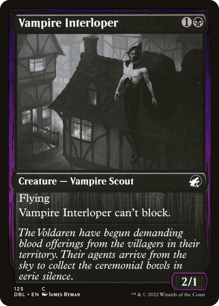 Vampire Interloper (DBL-125) [Innistrad: Double Feature] Foil MTG Single Wizards of the Coast