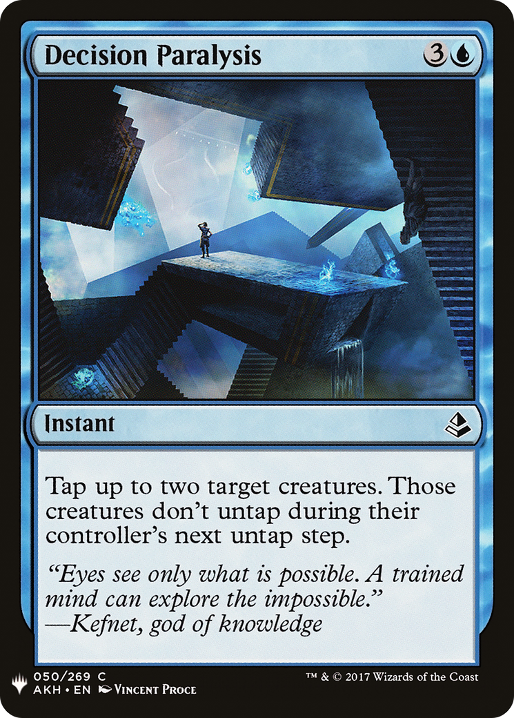 Decision Paralysis (LIST-AKH-50) [Mystery Booster] The List MTG Single Wizards of the Coast