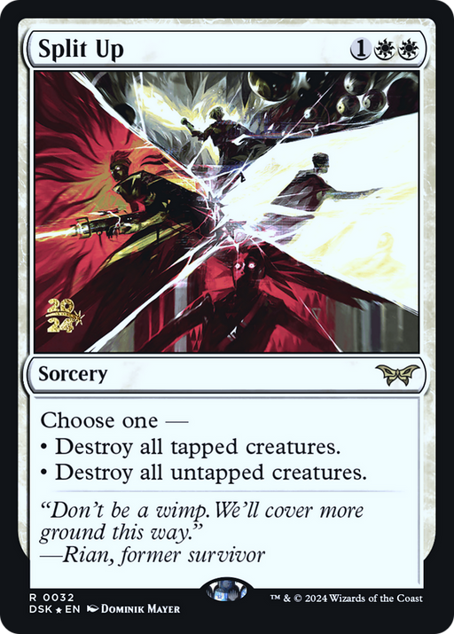 Split Up (PRE-032) [Duskmourn: House of Horror Promos] Foil MTG Single Wizards of the Coast