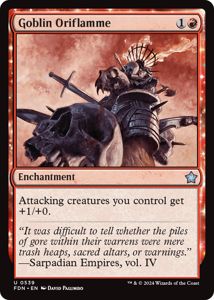 Goblin Oriflamme (FDN-539) [Foundations] MTG Single Wizards of the Coast