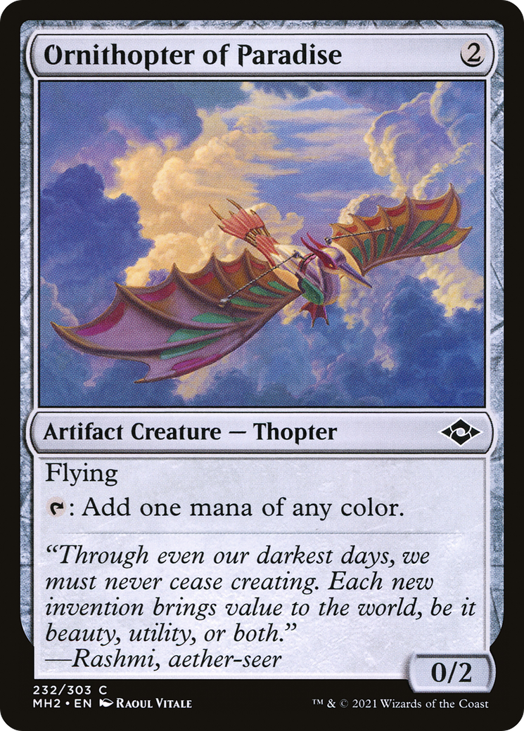 Ornithopter of Paradise (MH2-232) [Modern Horizons 2] MTG Single Modern Horizons 2