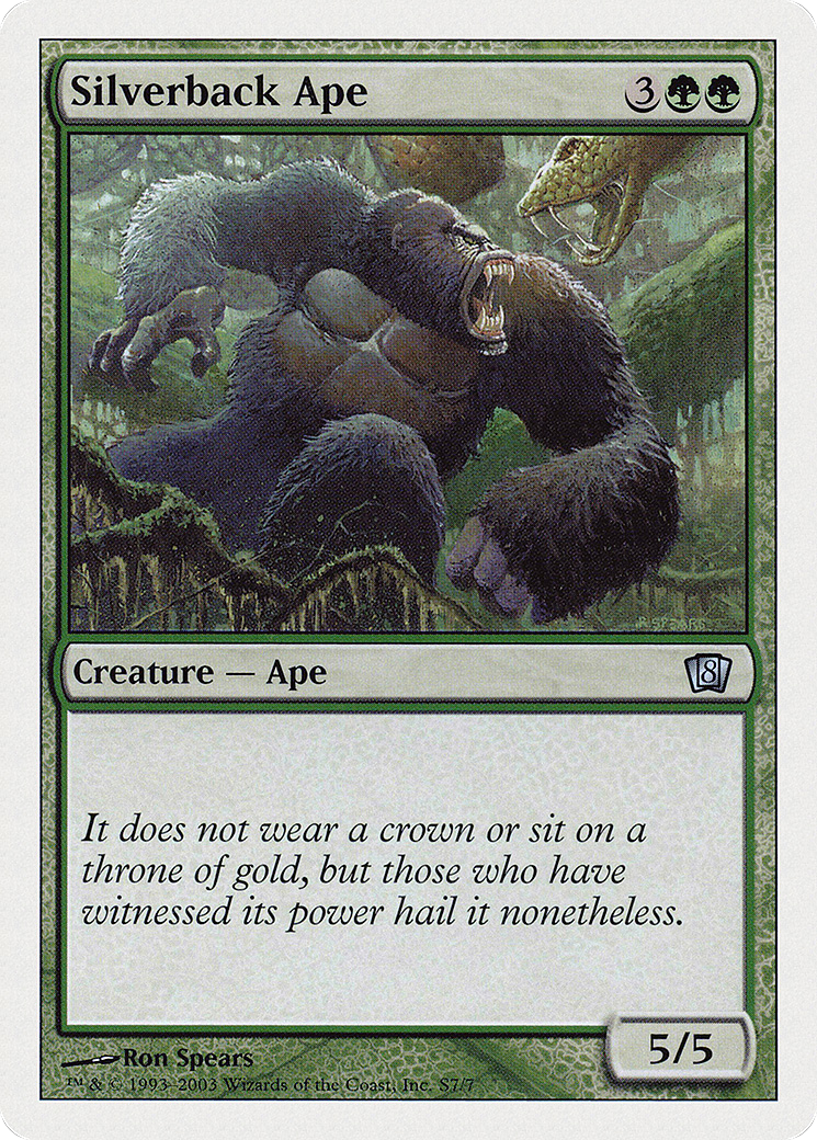 Silverback Ape (8ED-0S7) [8th Edition] MTG Single Wizards of the Coast