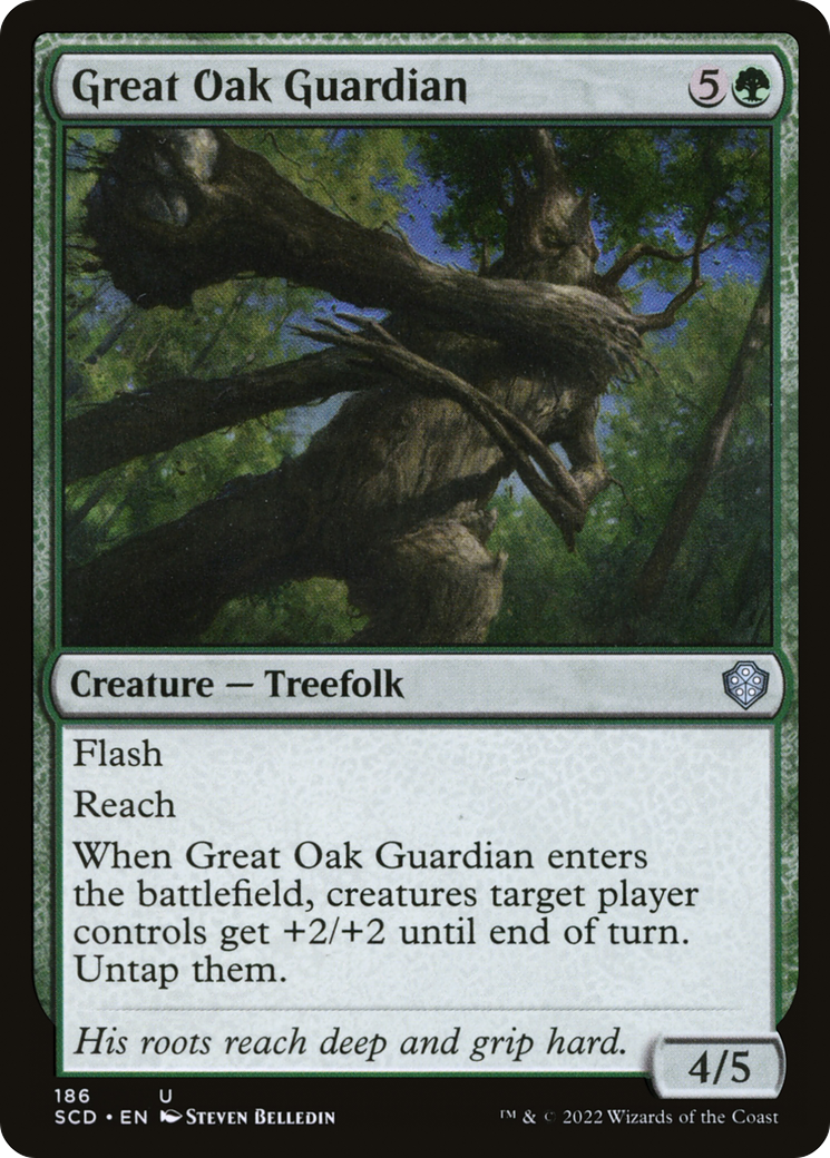 Great Oak Guardian (SCD-186) [Starter Commander Decks] MTG Single Wizards of the Coast