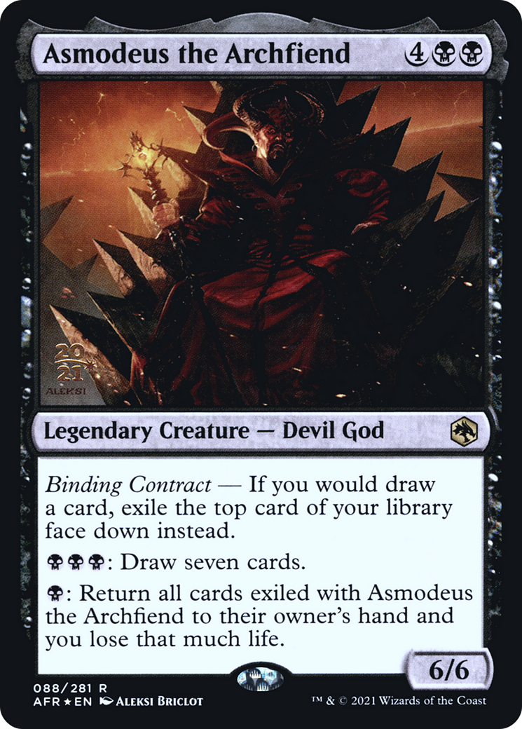 Asmodeus the Archfiend (PRE-088) [Adventures in the Forgotten Realms Promos] Foil MTG Single Wizards of the Coast