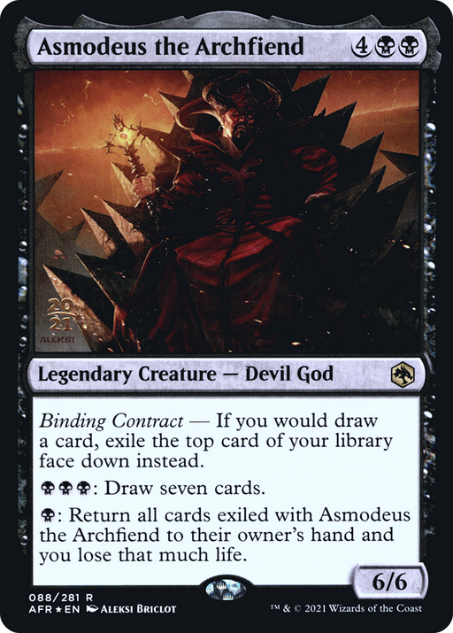 Asmodeus the Archfiend (PRE-088) [Adventures in the Forgotten Realms Promos] Foil MTG Single Wizards of the Coast