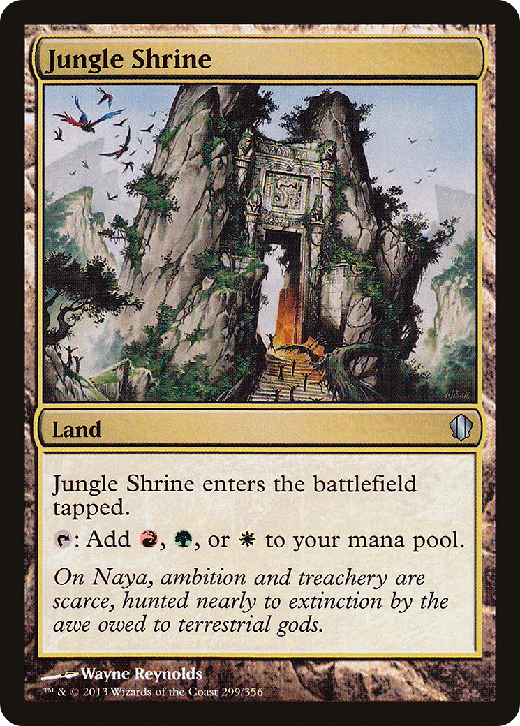 Jungle Shrine (C13-299) [Commander 2013] MTG Single Wizards of the Coast
