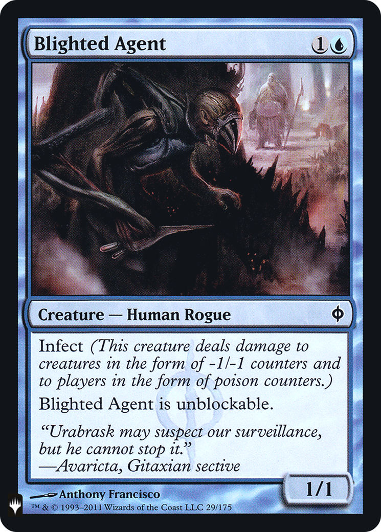Blighted Agent (LIST-029) [Mystery Booster] The List Foil MTG Single Wizards of the Coast