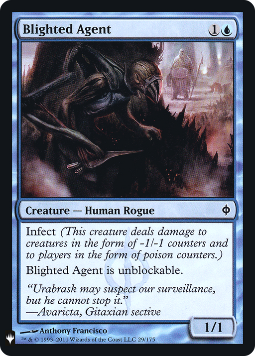 Blighted Agent (LIST-029) [Mystery Booster] The List Foil MTG Single Wizards of the Coast