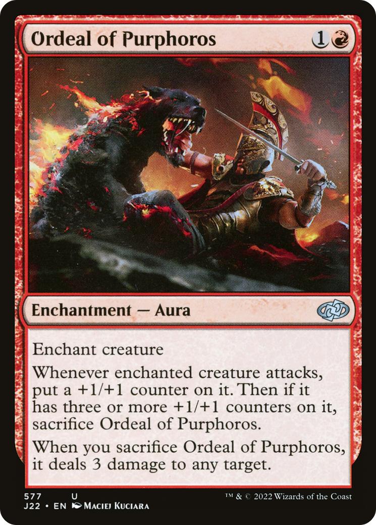 Ordeal of Purphoros (J22-577) [Jumpstart 2022] MTG Single Wizards of the Coast