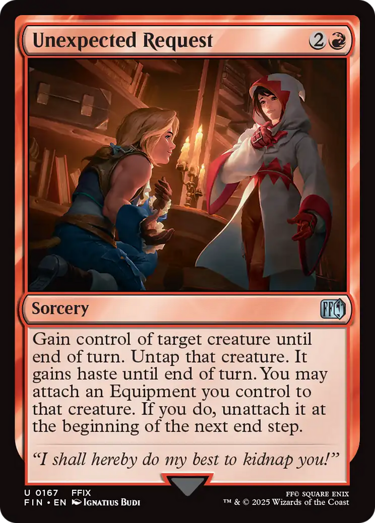 Unexpected Request (FIN-167) [FINAL FANTASY] MTG Single Wizards of the Coast