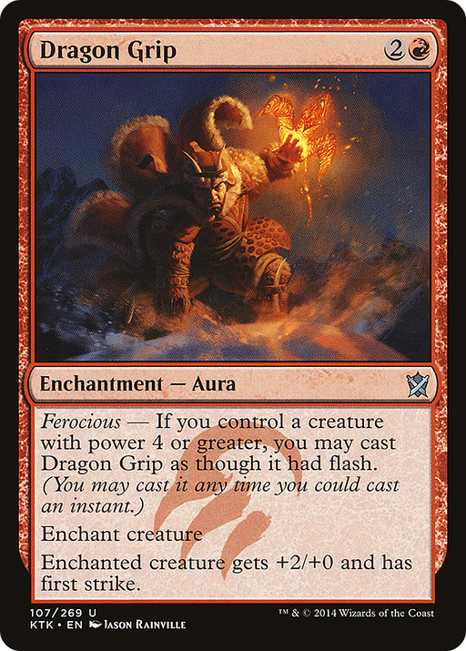 Dragon Grip (KTK-107) [Khans of Tarkir] MTG Single Wizards of the Coast
