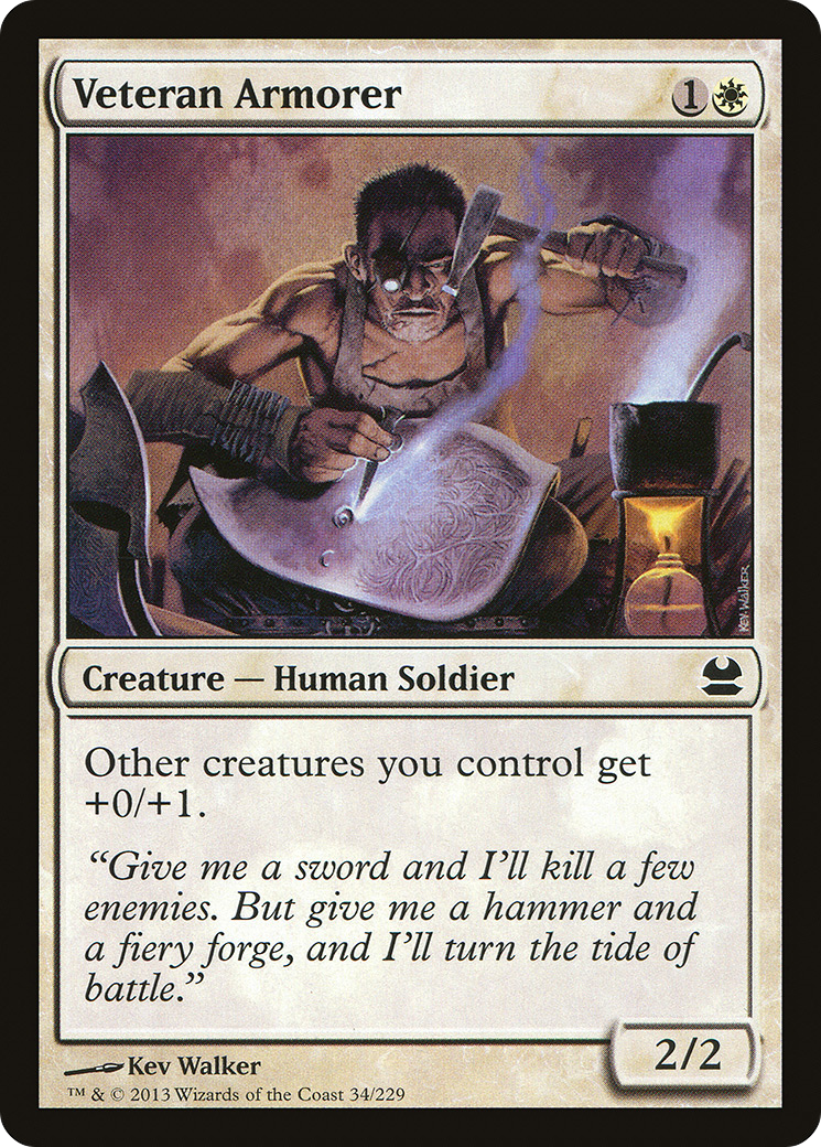 Veteran Armorer (MMA-034) [Modern Masters] MTG Single Modern Masters