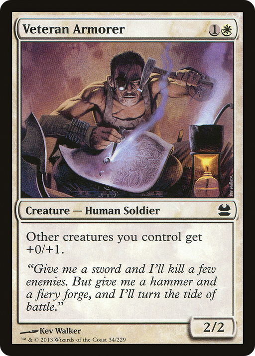 Veteran Armorer (MMA-034) [Modern Masters] Foil MTG Single Modern Masters