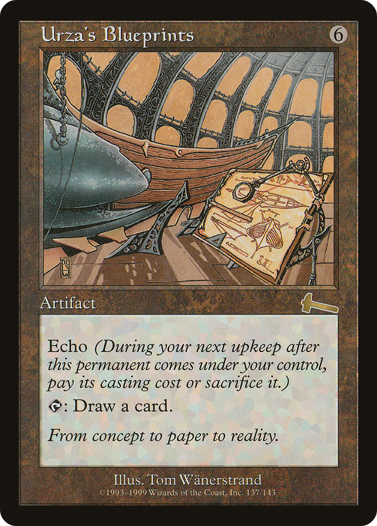 Urza's Blueprints (ULG-137) [Urza's Legacy] MTG Single Wizards of the Coast
