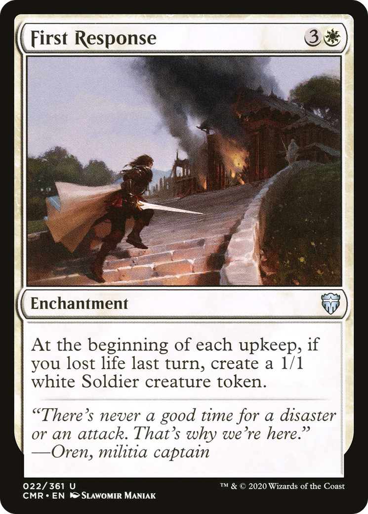 First Response (CMR-022) [Commander Legends] MTG Single Wizards of the Coast