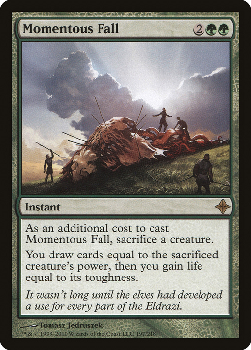 Momentous Fall (ROE-197) [Rise of the Eldrazi] Foil MTG Single Wizards of the Coast
