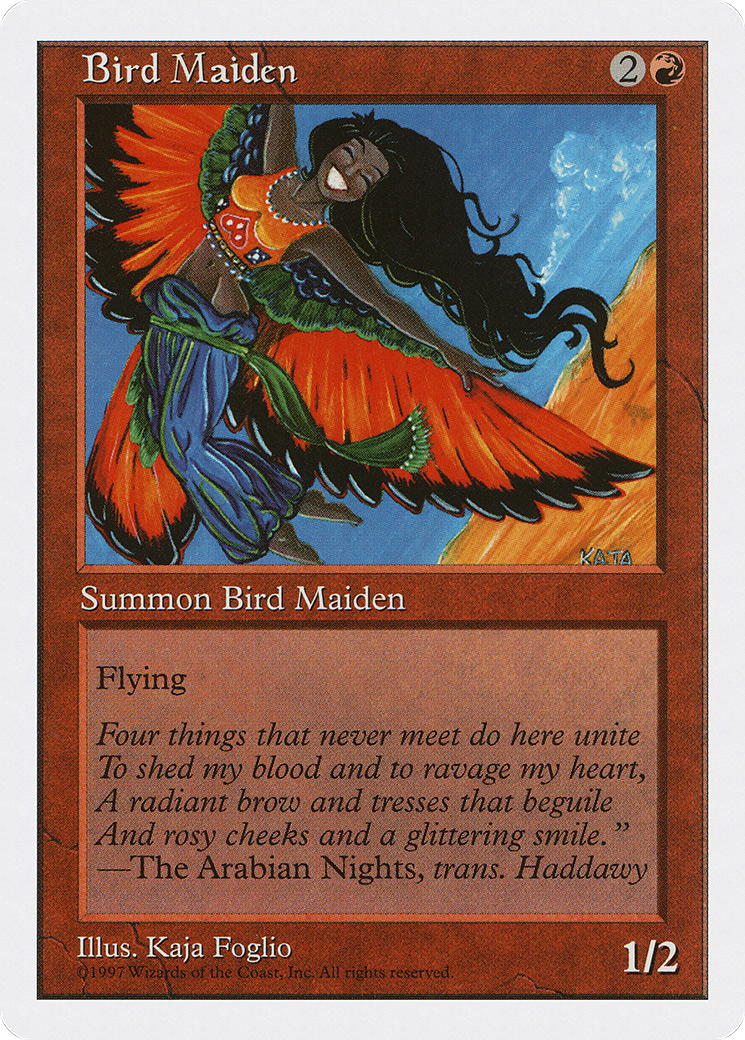 Bird Maiden (5ED-) [Fifth Edition] MTG Single Wizards of the Coast