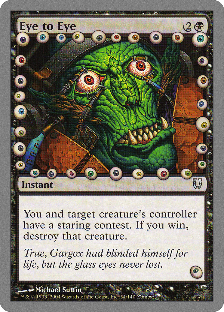Eye to Eye (UNH-054) [Unhinged] MTG Single Wizards of the Coast