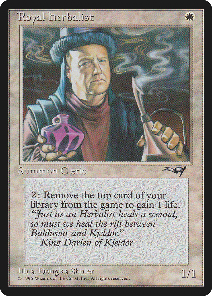 Royal Herbalist (ALL-15A) [Alliances] MTG Single Magic: The Gathering