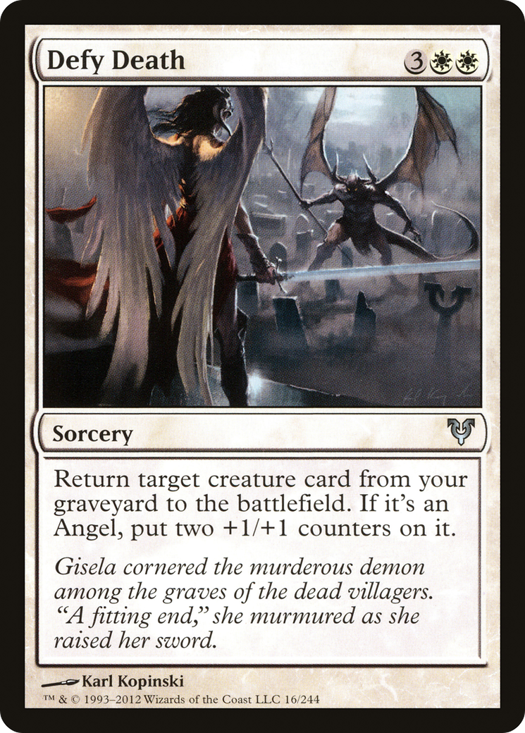 Defy Death (AVR-016) [Avacyn Restored] Foil MTG Single Wizards of the Coast