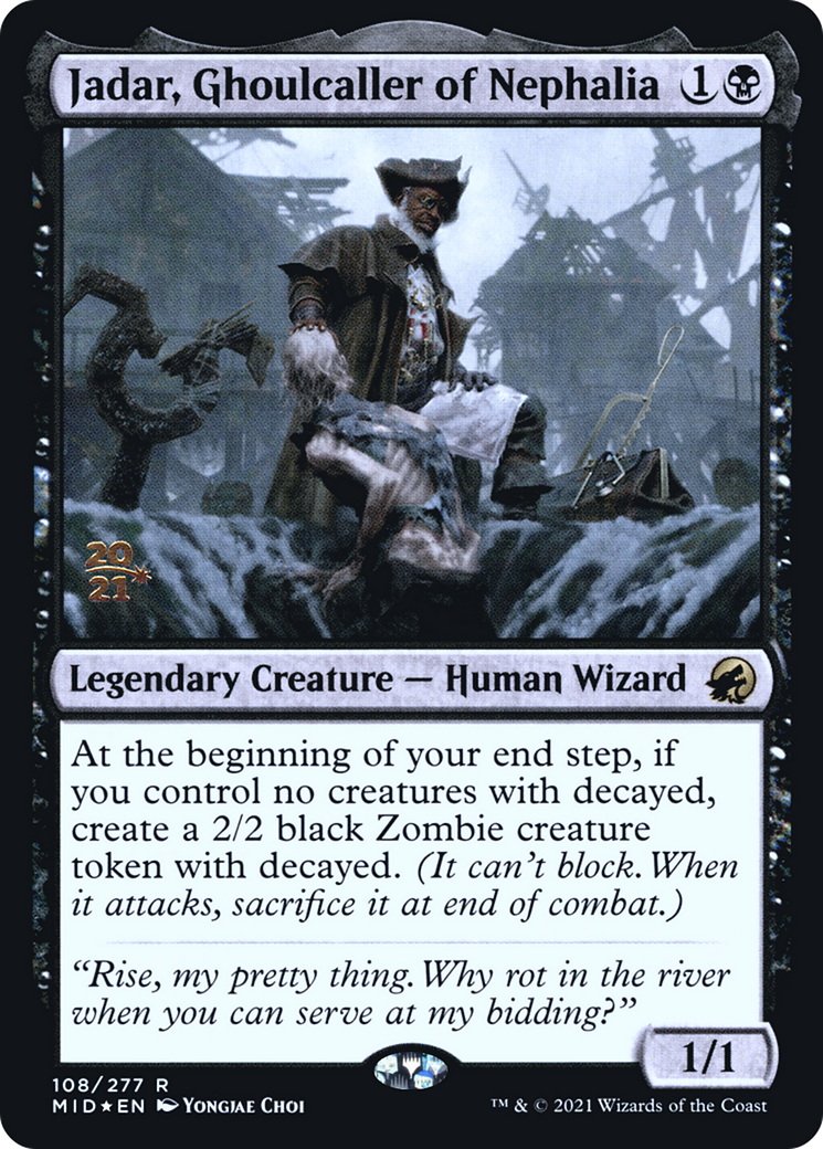 Jadar, Ghoulcaller of Nephalia (PRE-108) [Innistrad: Midnight Hunt Promos] Foil MTG Single Wizards of the Coast