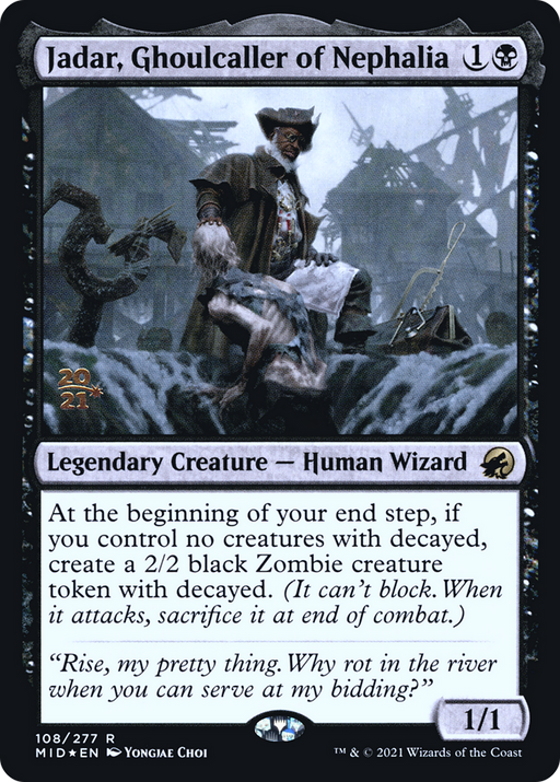Jadar, Ghoulcaller of Nephalia (PRE-108) [Innistrad: Midnight Hunt Promos] Foil MTG Single Wizards of the Coast