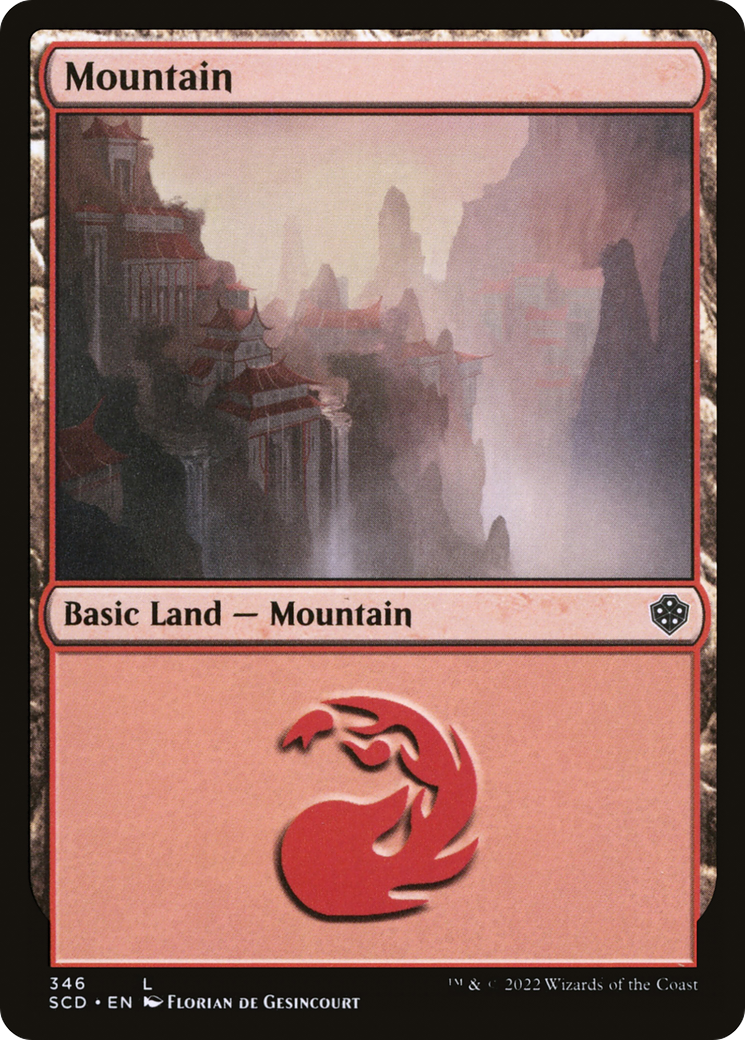 Mountain (346) (SCD-346) [Starter Commander Decks] MTG Single Wizards of the Coast