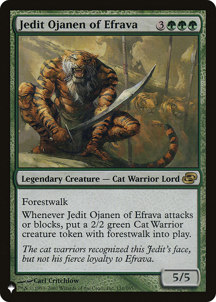 Jedit Ojanen of Efrava (LIST-PLC-131) [Mystery Booster] The List MTG Single Wizards of the Coast