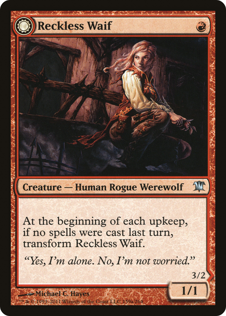 Reckless Waif (ISD-159) [Innistrad] Foil MTG Single Wizards of the Coast