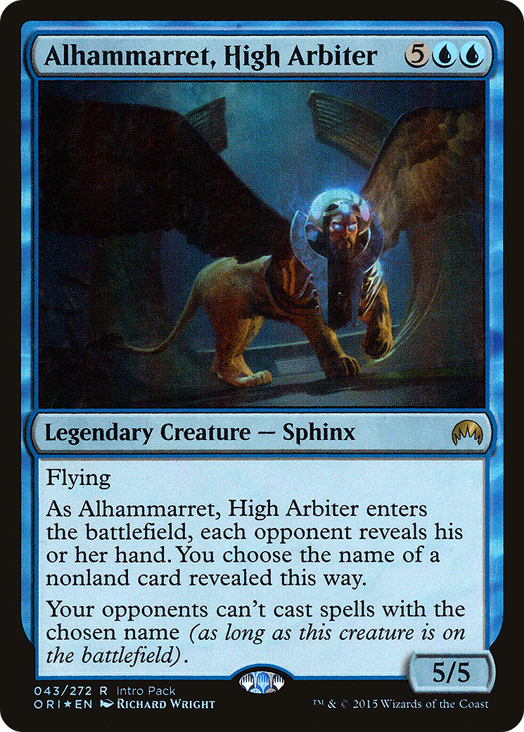 Alhammarret, High Arbiter (UMP-043) [Magic Origins Promos] Foil MTG Single Wizards of the Coast