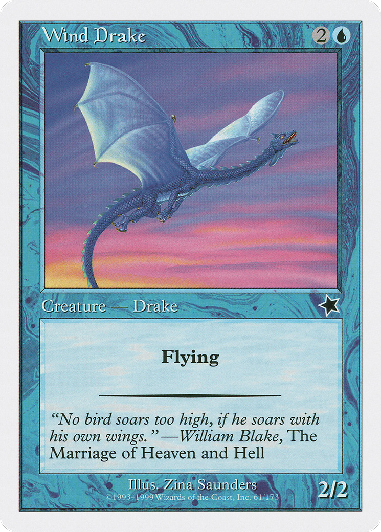 Wind Drake [Starter 1999] MTG Single Magic: The Gathering   