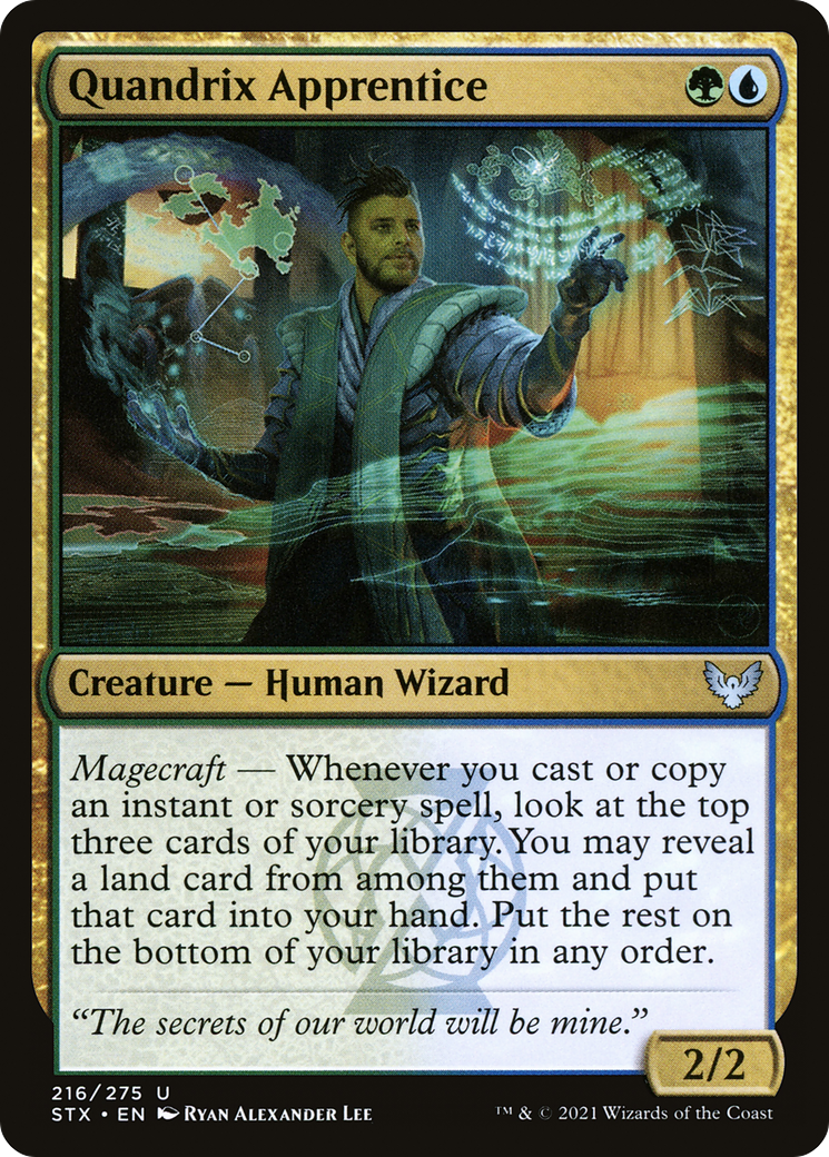 Quandrix Apprentice (STX-216) [Strixhaven: School of Mages] Foil MTG Single Wizards of the Coast