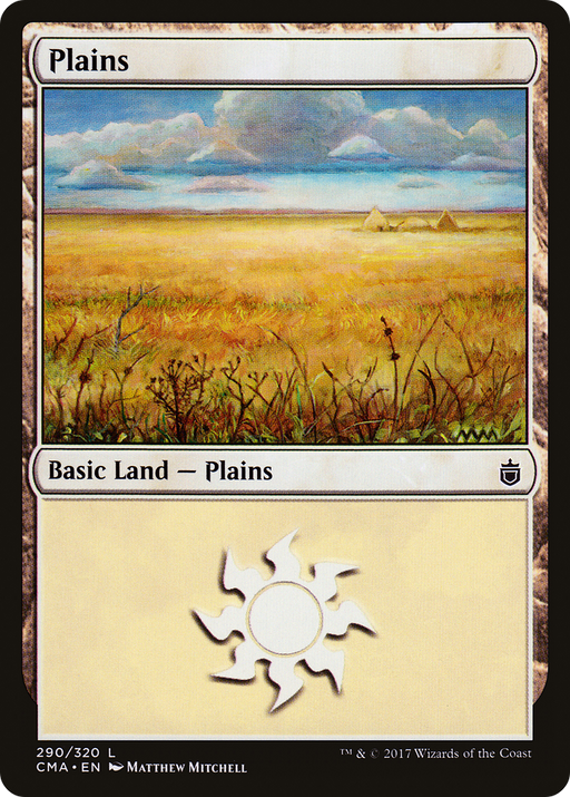 Plains (290) (CMA-290) [Commander Anthology] MTG Single Wizards of the Coast