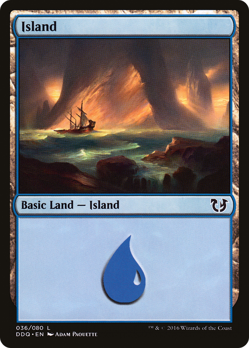 Island (DDQ-036) [Misc] Duel Decks: Blessed vs. Cursed MTG Single Wizards of the Coast