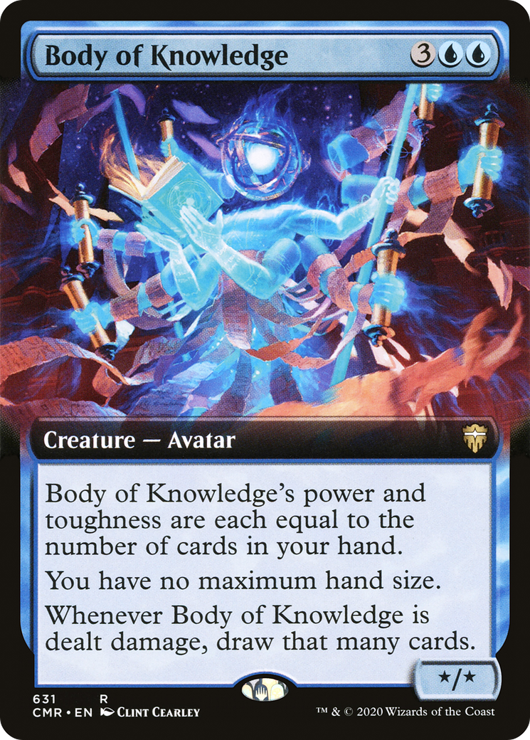 Body of Knowledge (CMR-631) [Commander Legends] (Extended Art) Foil MTG Single Wizards of the Coast
