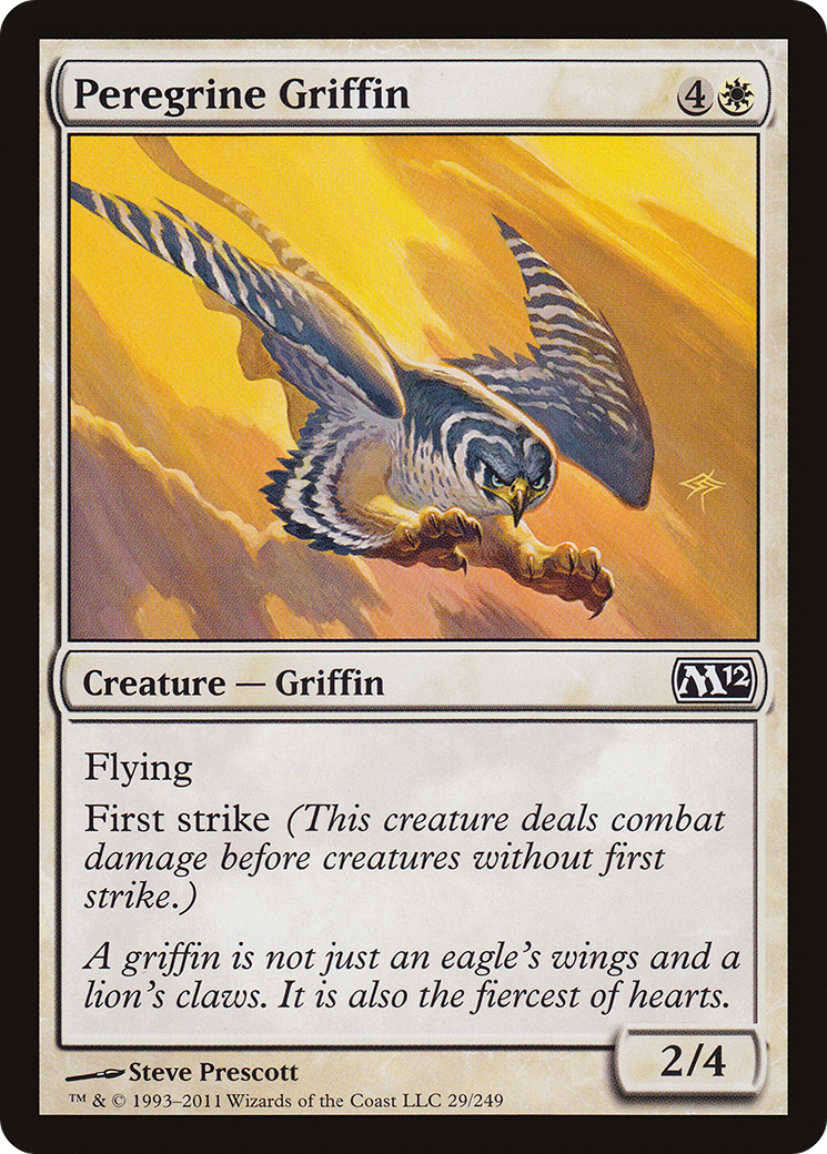 Peregrine Griffin (M12-029) [Magic 2012] Foil MTG Single Wizards of the Coast
