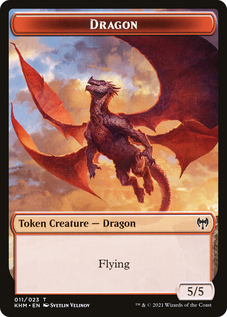 Dragon (TKHM-011) [Tokens] Kaldheim Tokens MTG Single Wizards of the Coast